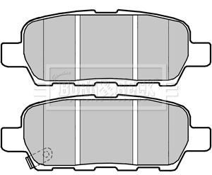 BORG & BECK Комплект тормозных колодок, дисковый тормоз BBP2326